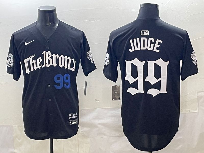 Men 2025 New York Yankees #99 Judge Black Five generations Joint Name Nike MLB Jersey style 34->new york yankees->MLB Jersey